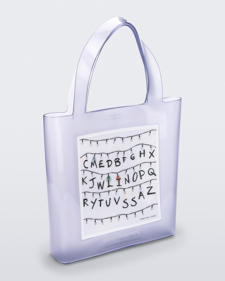 melissa_clear_canvas_bag_stranger_things.jpg Melissa Clear Canvas Bag Stranger Things - Image 1
