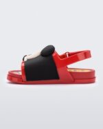Melissa Mini Beach Slide Sandal Mickey And Friends Baby Red - Image 2