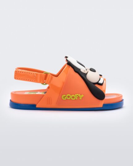 Melissa Orange Mini Beach Slide Sandal Mickey And Friends Baby